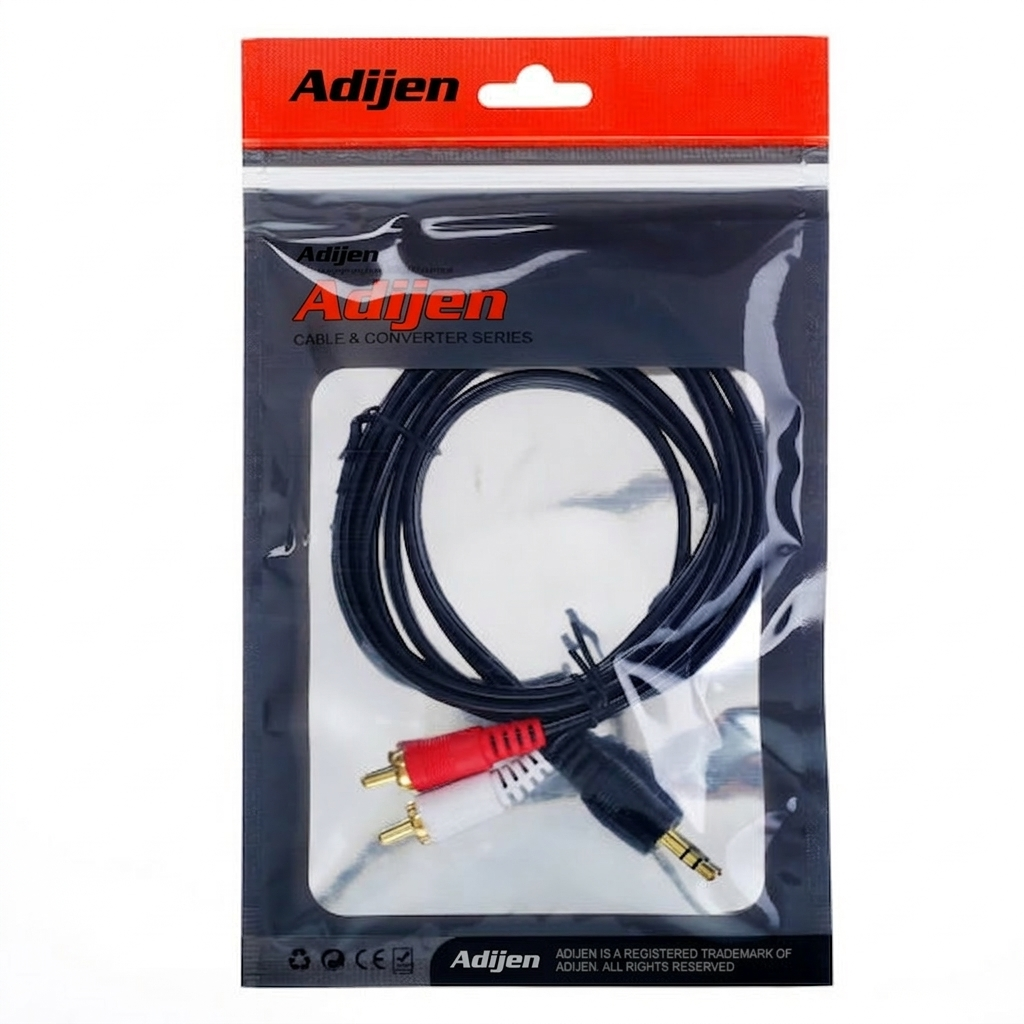 Adijen STEREO TO 2 RCA CABLE - Image 2