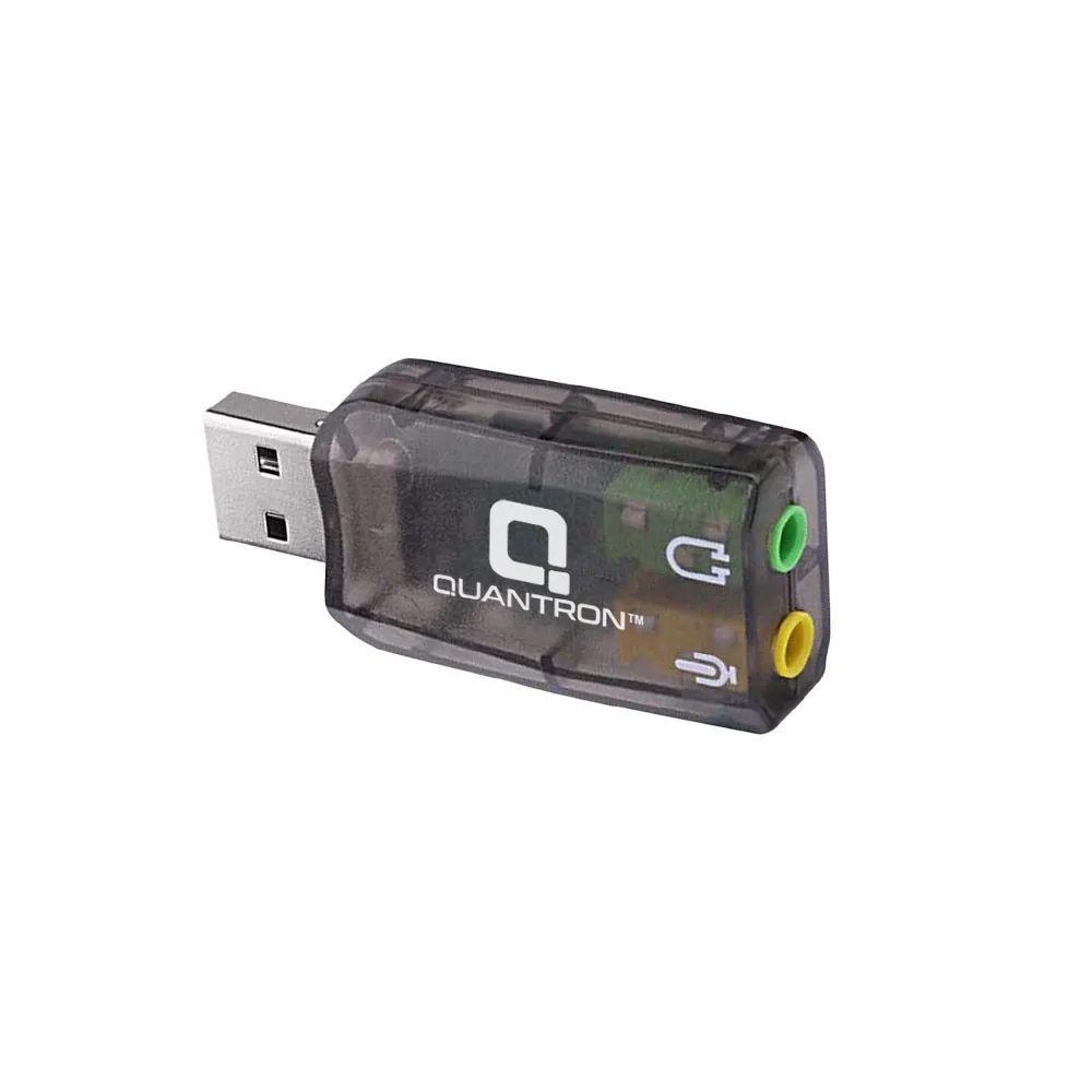 QSC-260 USB Sound Card Adapter USB 3D Virtual 5.1 Stereo & MIC PC Desktop Laptop