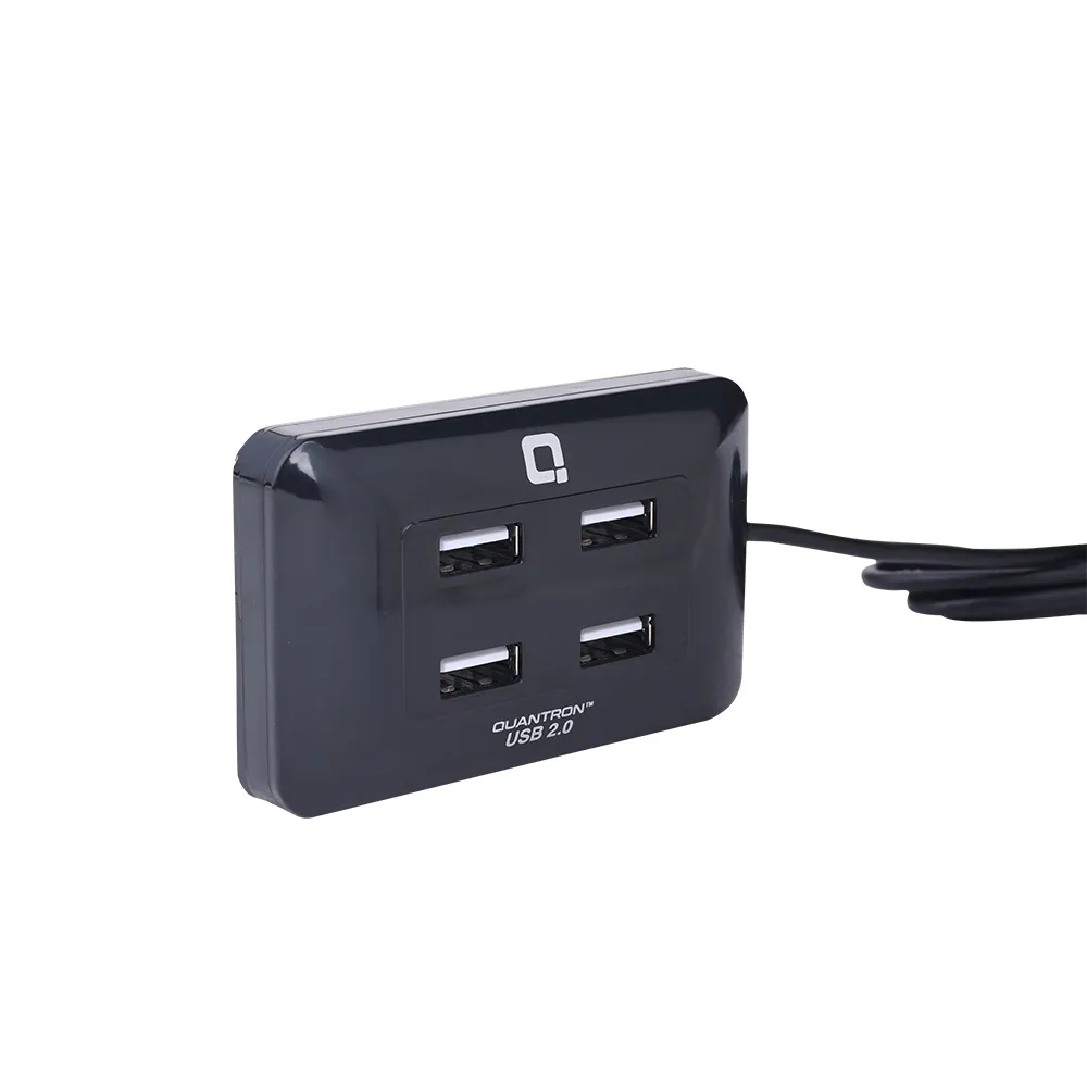 QUH-220 Quantron 4 Port Superspeed USB Hub 2.0 for PC/Laptops, Portable Data Hub with Hi-Speed Data Transfer - Image 2