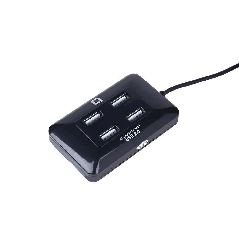 QUH-220 Quantron 4 Port Superspeed USB Hub 2.0 for PC/Laptops, Portable Data Hub with Hi-Speed Data Transfer - Image 3