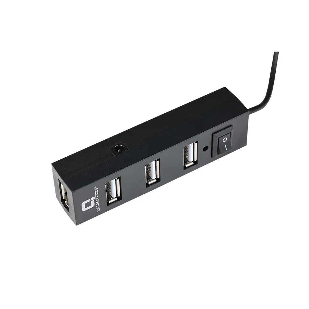 QUH-210 Quantron 4 Port Superspeed USB Hub 2.0 for PC/Laptops, Portable Data Hub with Hi-Speed Data Transfer Up to 480Mbps | Strong and Durable | 65 cm Long Cable - Image 3