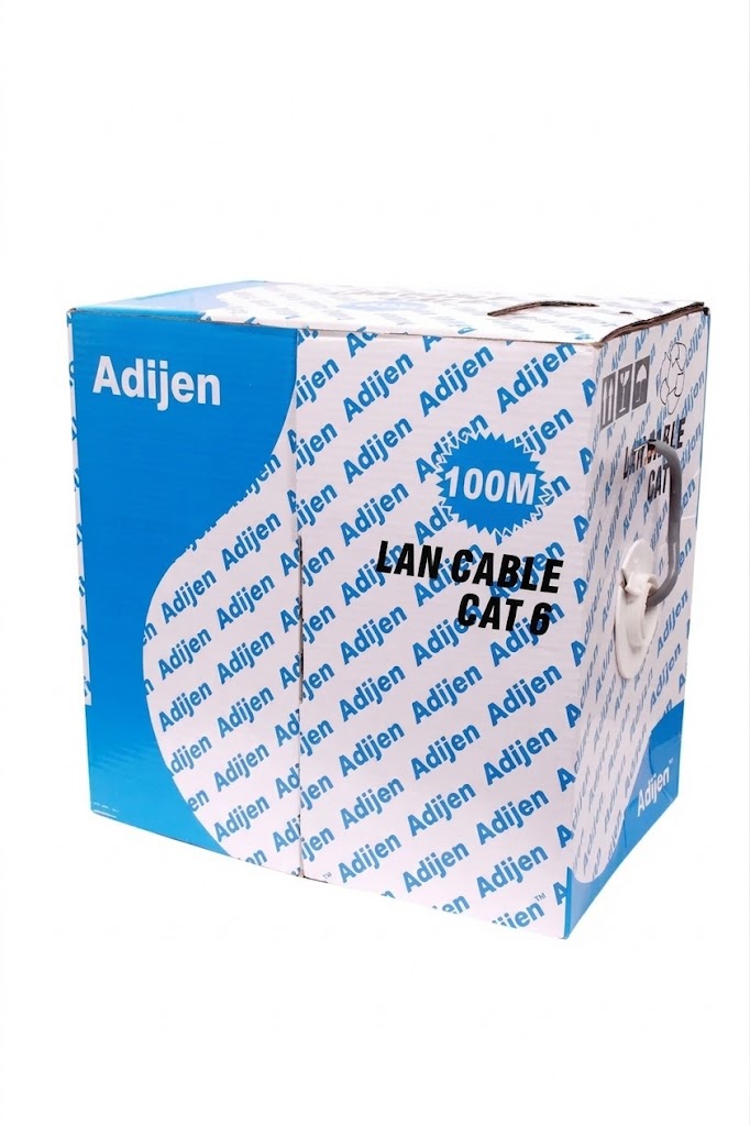 Adijen CAT6 LAN Cable (100M) – High-Speed Ethernet Networking Cable for Router, CCTV, and Gaming